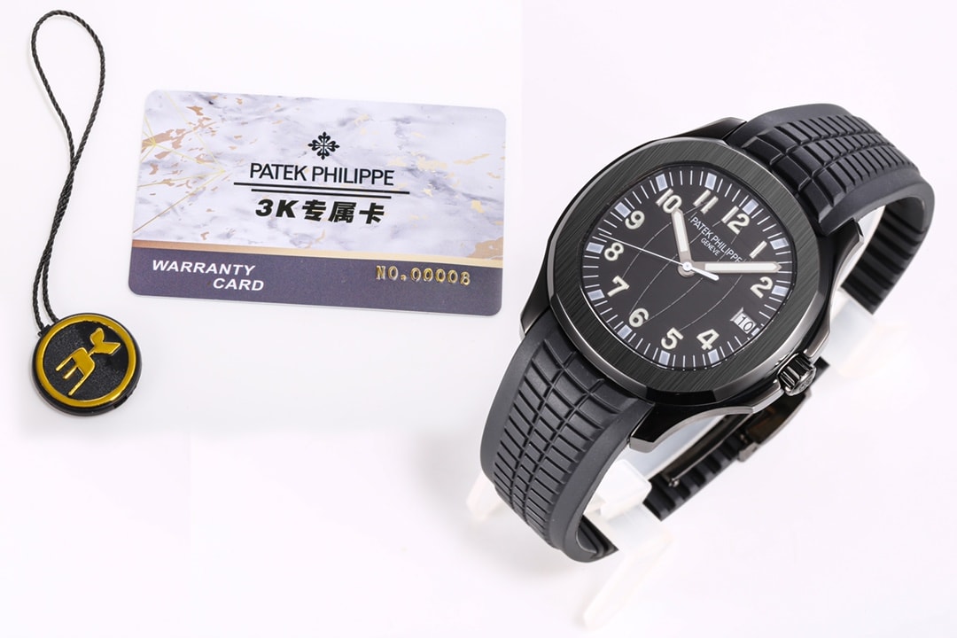 Fake Patek Philippe Replica Watch Aquanaut Limited Edition Black DLC-PVD(1:1 replica)