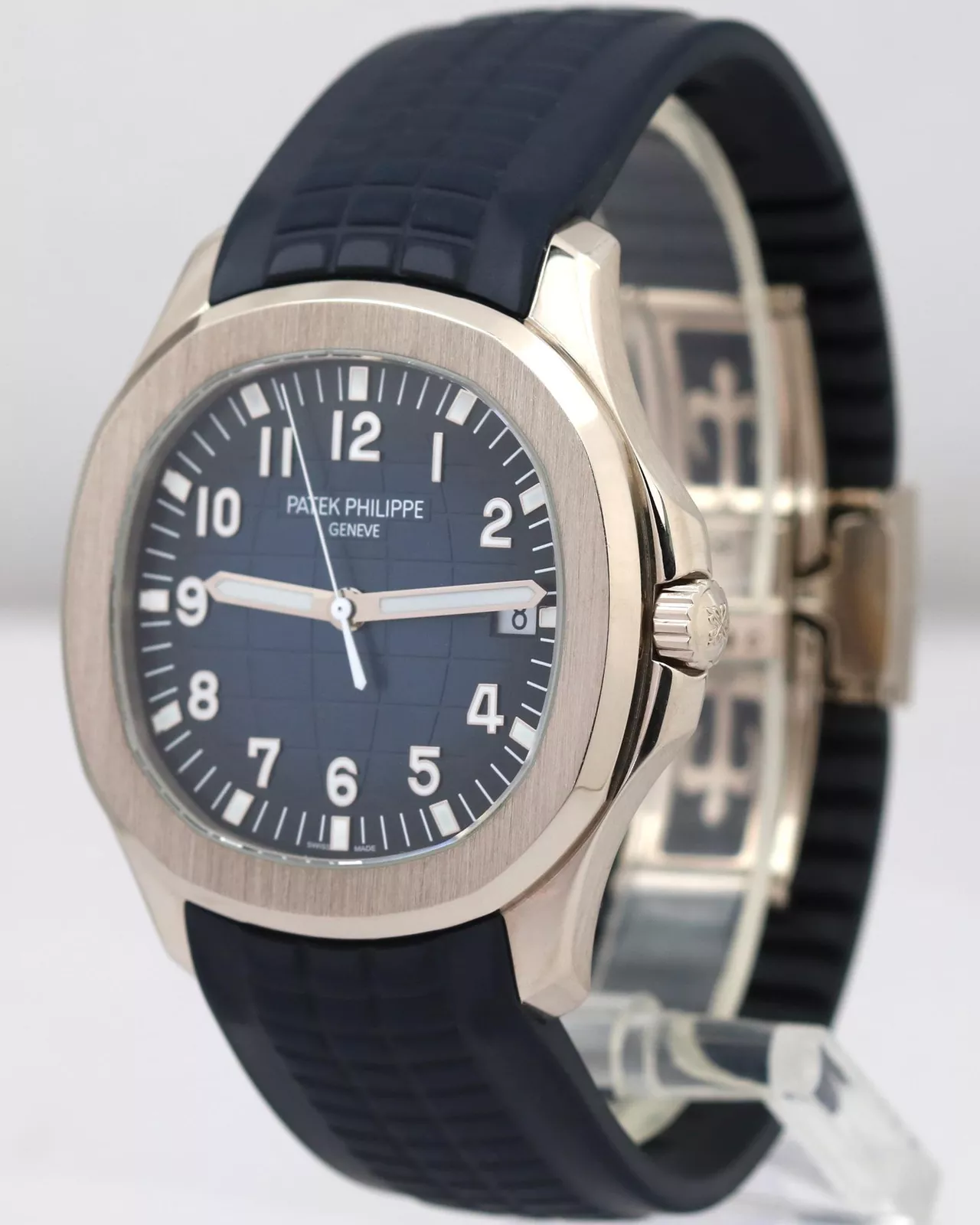 Patek Philippe Aquanaut Blue Dial 18K White Gold Men's Watch 5168G-001(1:1 replica)
