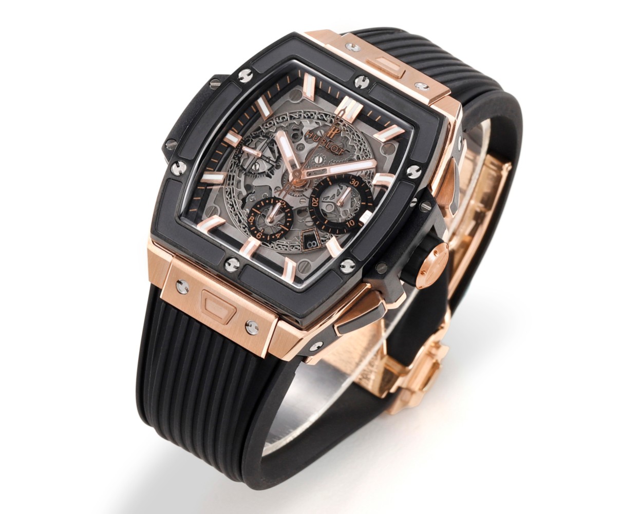 Hublot Spirit of Big Bang Textured Rubber Strap(1:1 replica)