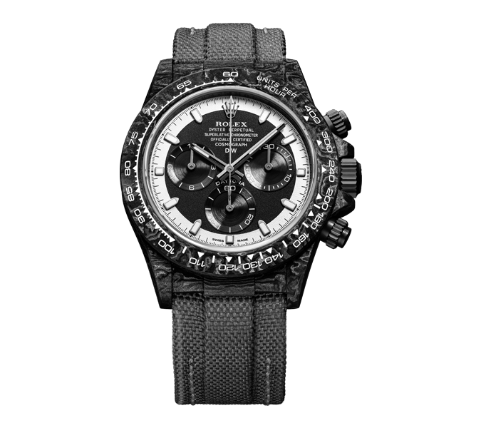 ROLEX Diw Daytona carbon cream invert 40mm oyster black(1:1 replica)