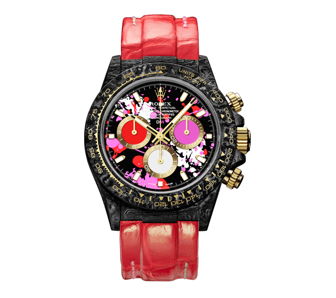 ROLEX Diw Daytona motley red 40mm oyster black(1:1 replica)