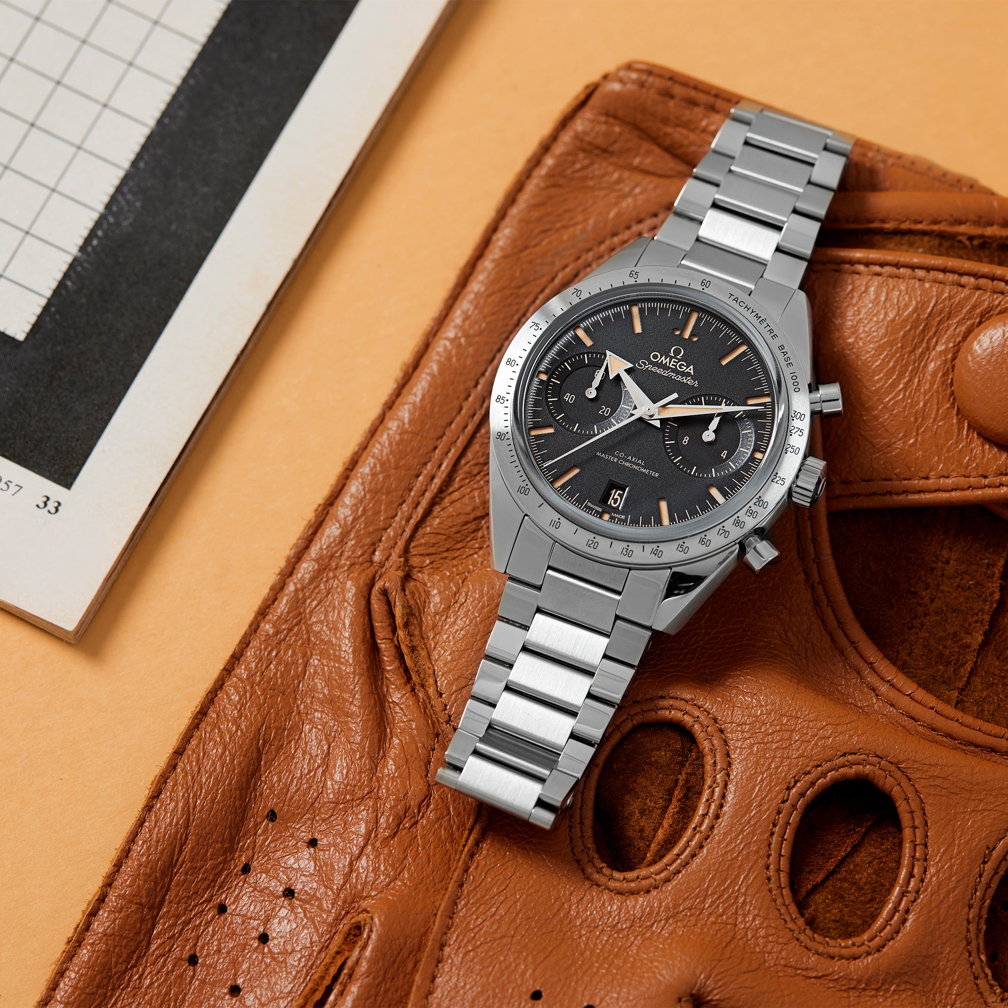 Speedmaster '57 Co-Axial Master Chronometer 40.5mm Black Dial On Bracelet(1:1 replica)