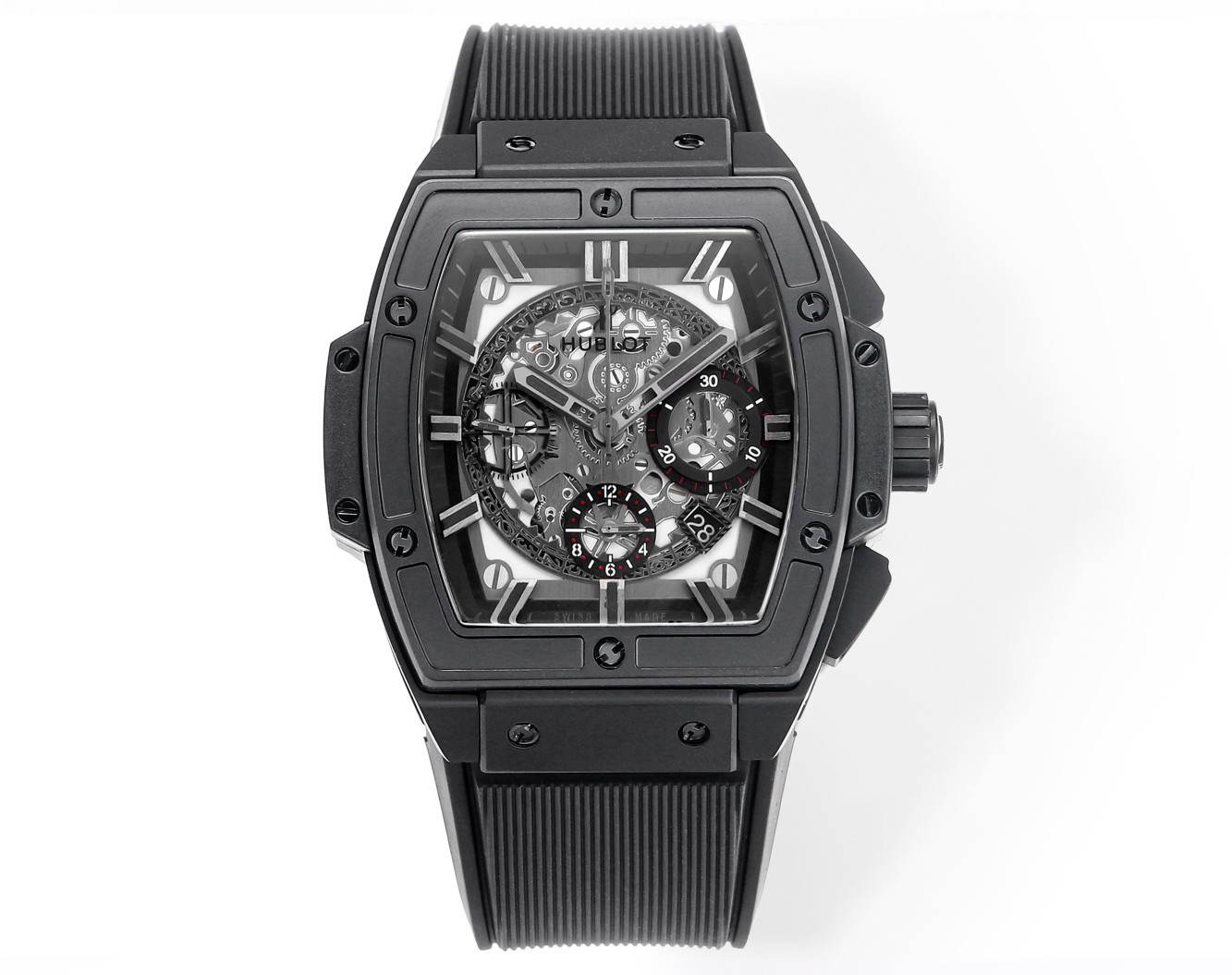 Hublot SPIRIT OF BIG BANG Chronograph, 45 mm Textured rubber strap(1:1 replica)