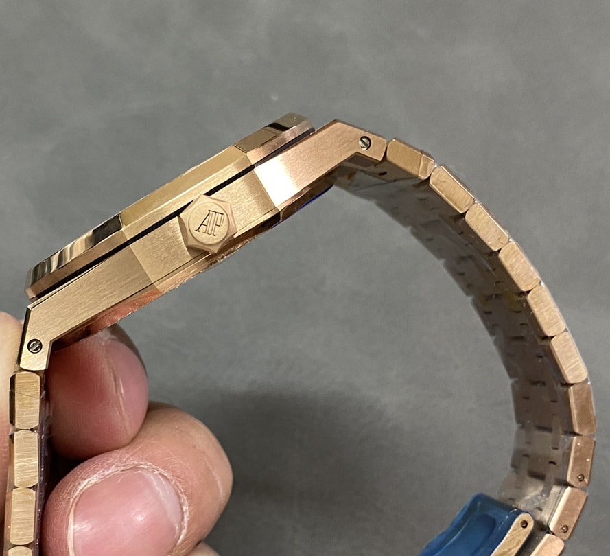Audemars Piguet Replica AP Watch Royal Oak Selfwinding “50th Anniversary” 41mm Rose Gold Black Dial 15510OR.OO.1320OR.02-APS(1:1 replica)