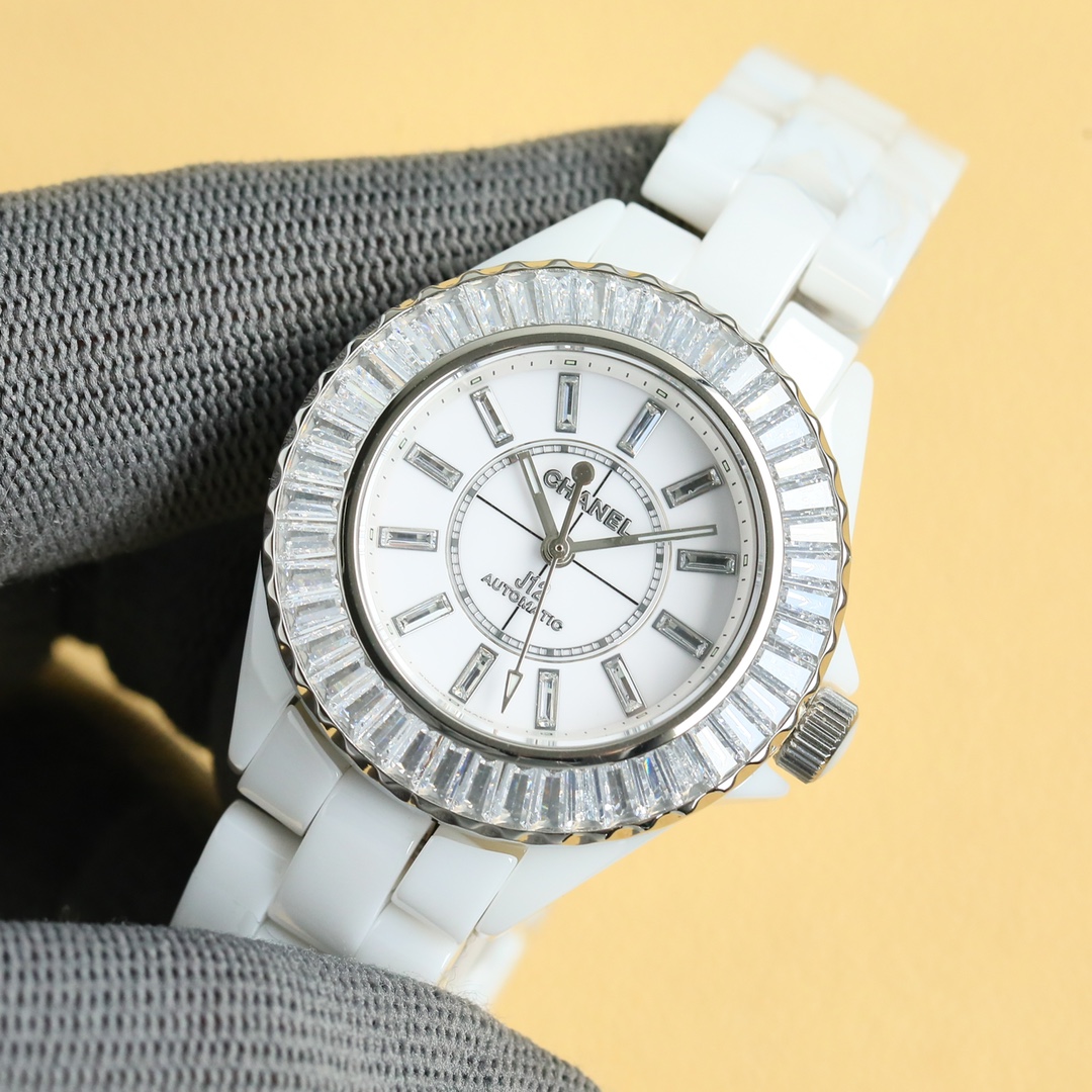 New Super Ceramic - Chanel J12 33mm watch! Goddess Welfare - White(1:1 replica)