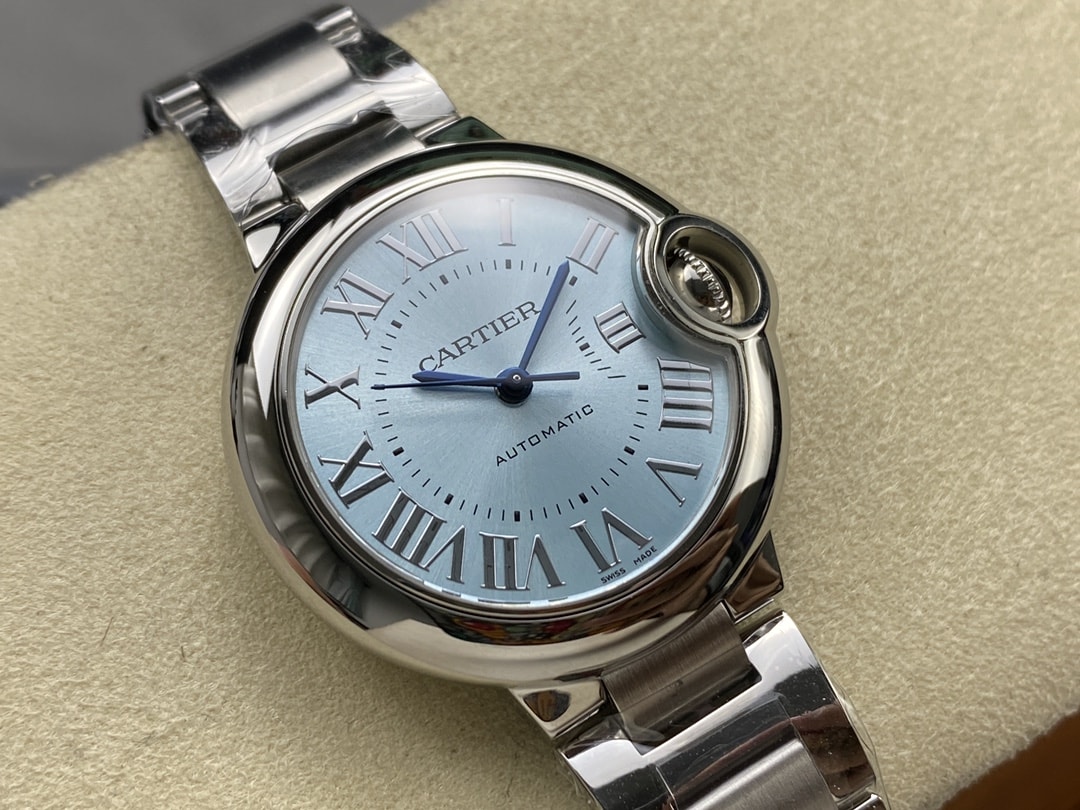 Ballon Bleu de fake cartier watch 33 mm mechanical movement with automatic winding-3KF(1:1 replica)