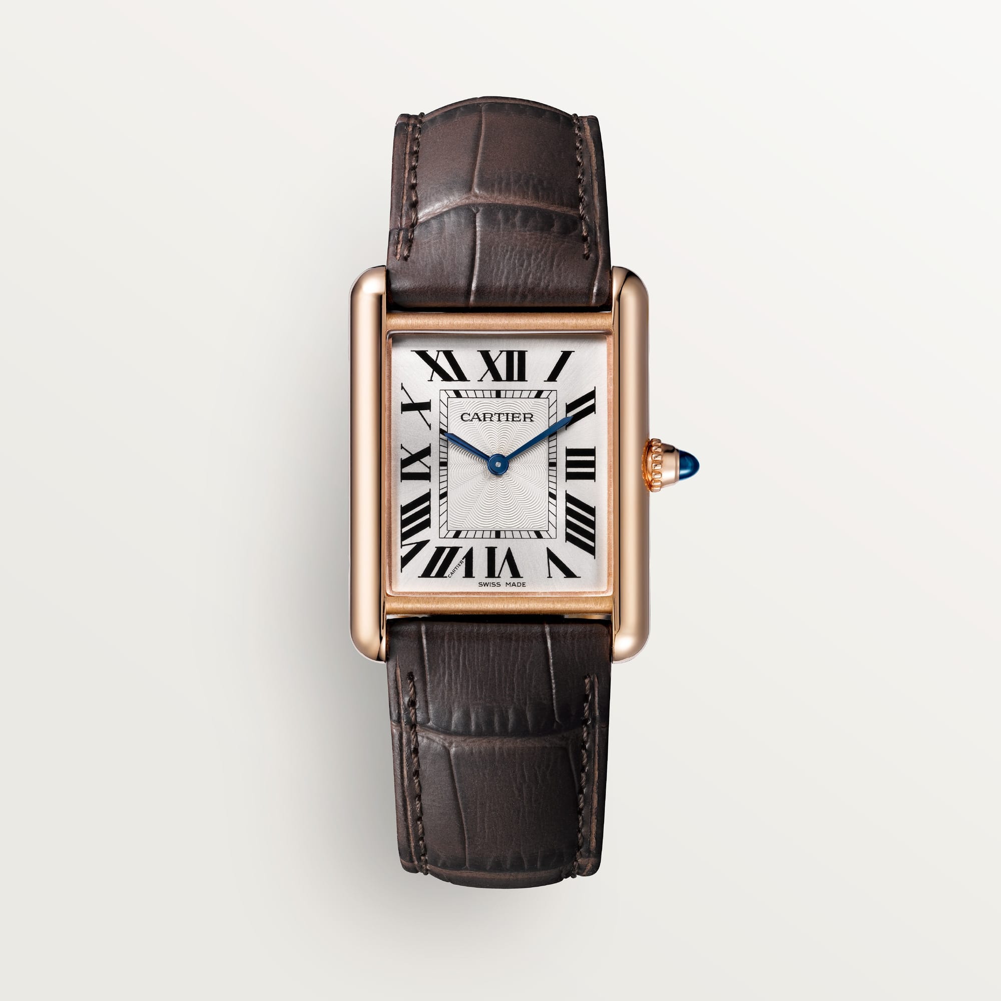 Tank Louis fake cartier watch large model Manufacture mechanical movement with manual winding caliber(1:1 replica)