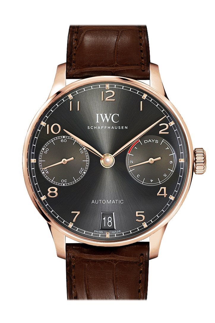 IWC Portugeiser Slate Grey Dial 18K Rose Gold Automatic 42mm Men's Watch IW500702(1:1 replica)