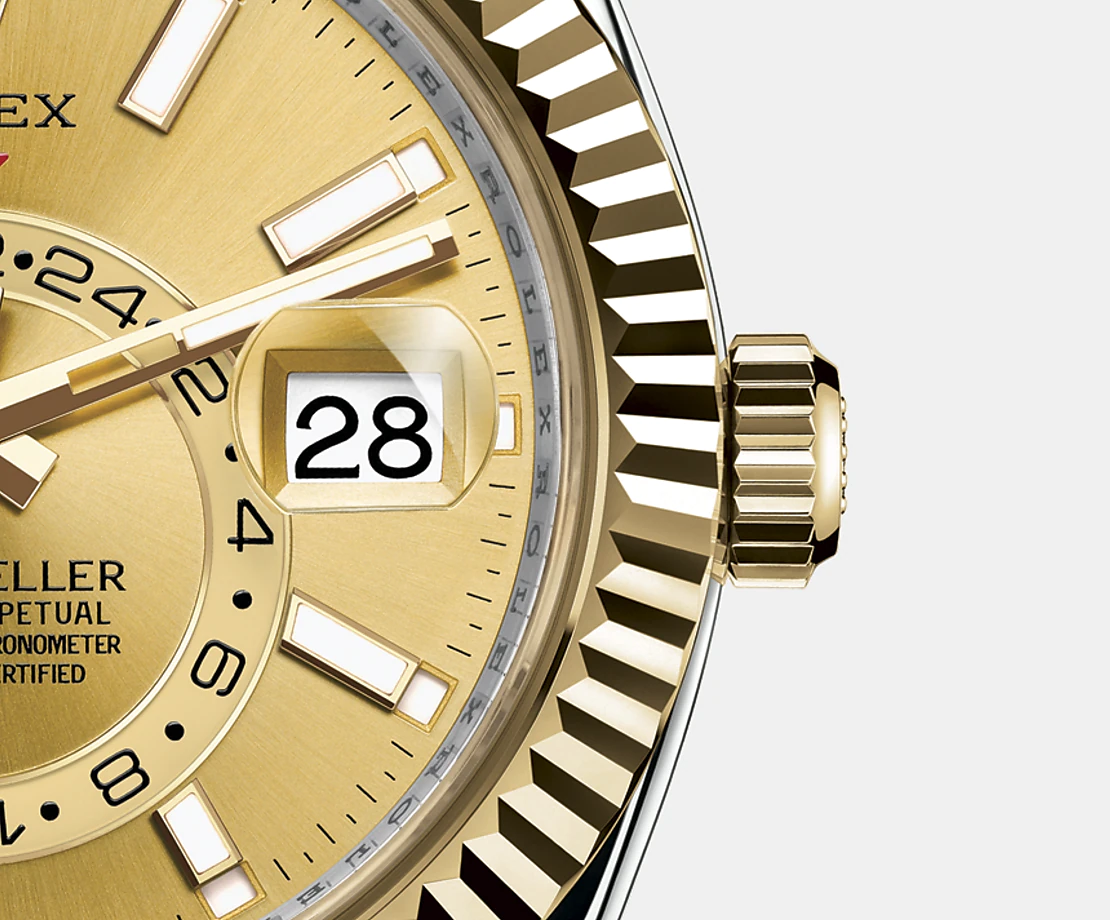 Rolex Sky-Dweller 42mm, Oystersteel and 18k Yellow Gold, Ref# 326933-0001(1:1 replica)