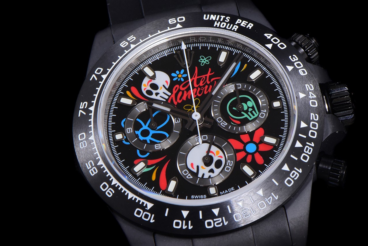 Rolex Daytona-AET x ROLEX x Picasso Crossover-Charles the Great-Black(1:1 replica)