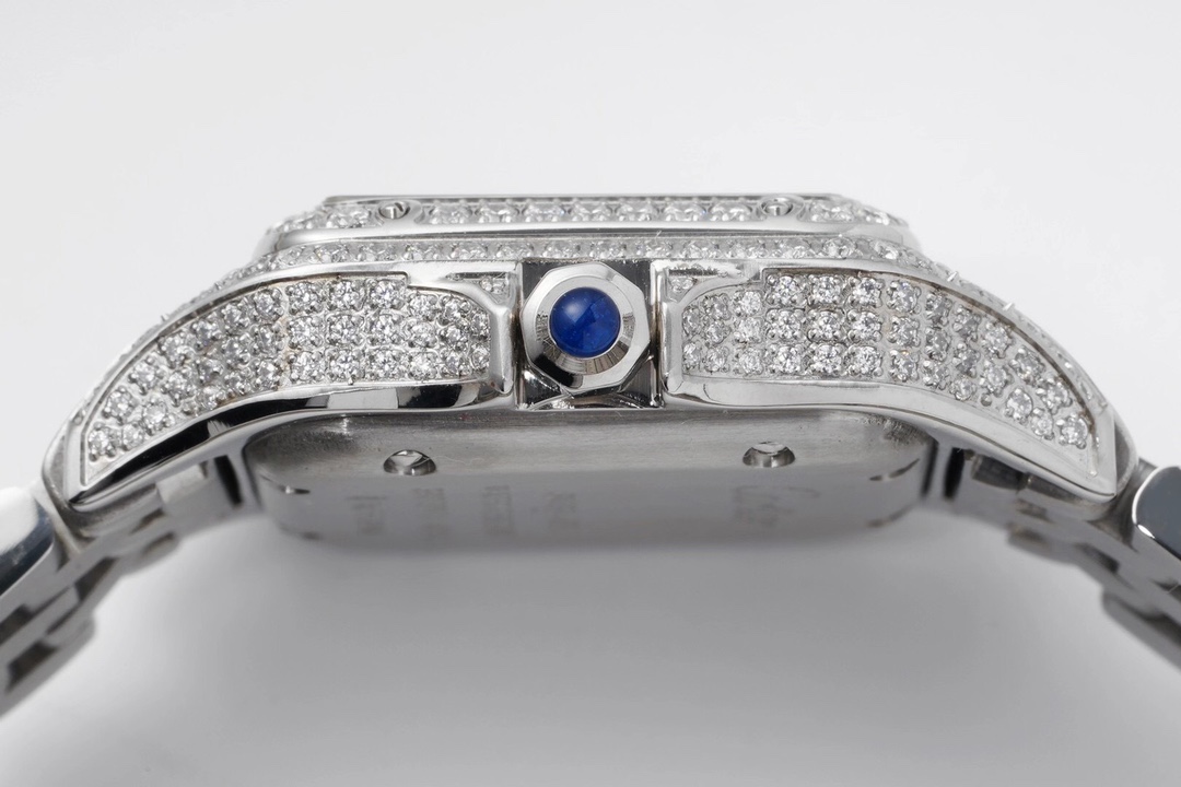 Cartier Cheetah Full of Diamonds Ladies 37MM-White Gold(1:1 replica)