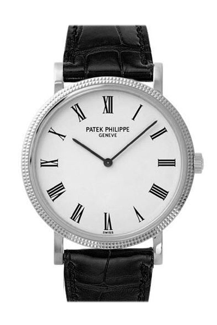 Patek Philippe Calatrava White Dial 18k White Gold 36mm Men's Watch 5120G(1:1 replica)