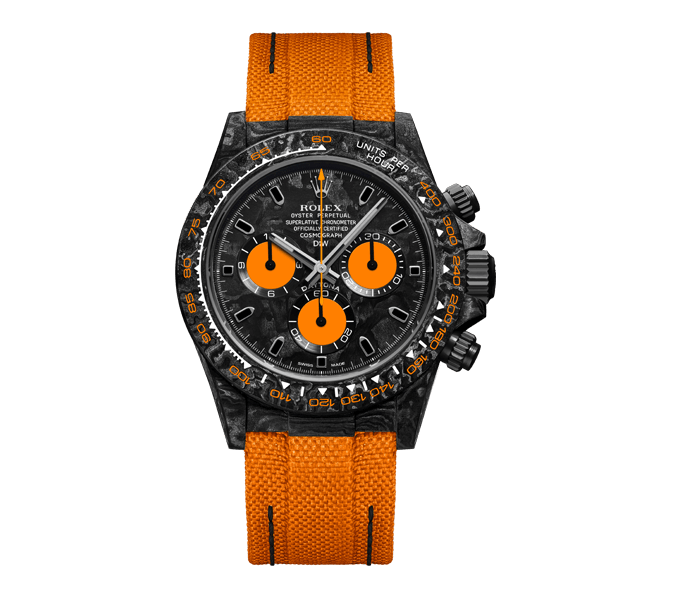 ROLEX Diw Daytona carbon orange edition 40mm oyster black(1:1 replica)