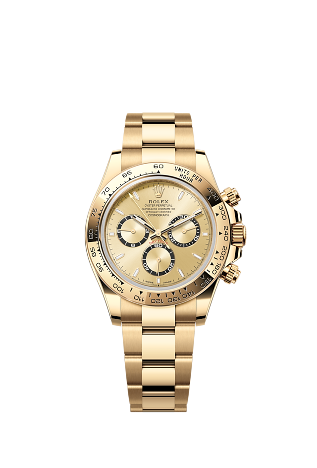 Rolex Cosmograph Daytona 40mm, 18k Yellow Gold, Ref# 126508-0005(1:1 replica)
