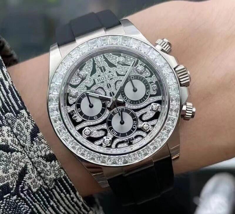 Rolex Daytona Eye of the Tiger White Gold 116589TBR(1:1 replica)