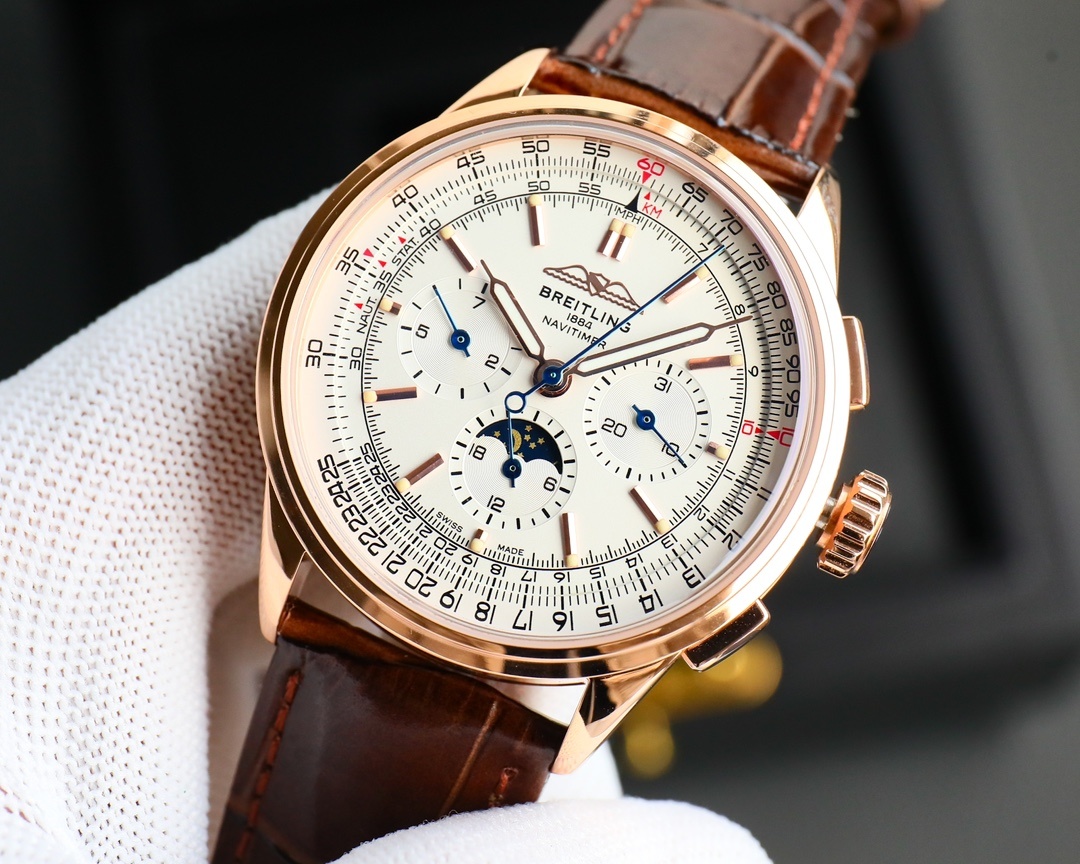 BREITLING, REF. RB2510, PREMIER B25 DATORA 42, 18K PINK GOLD(1:1 replica)