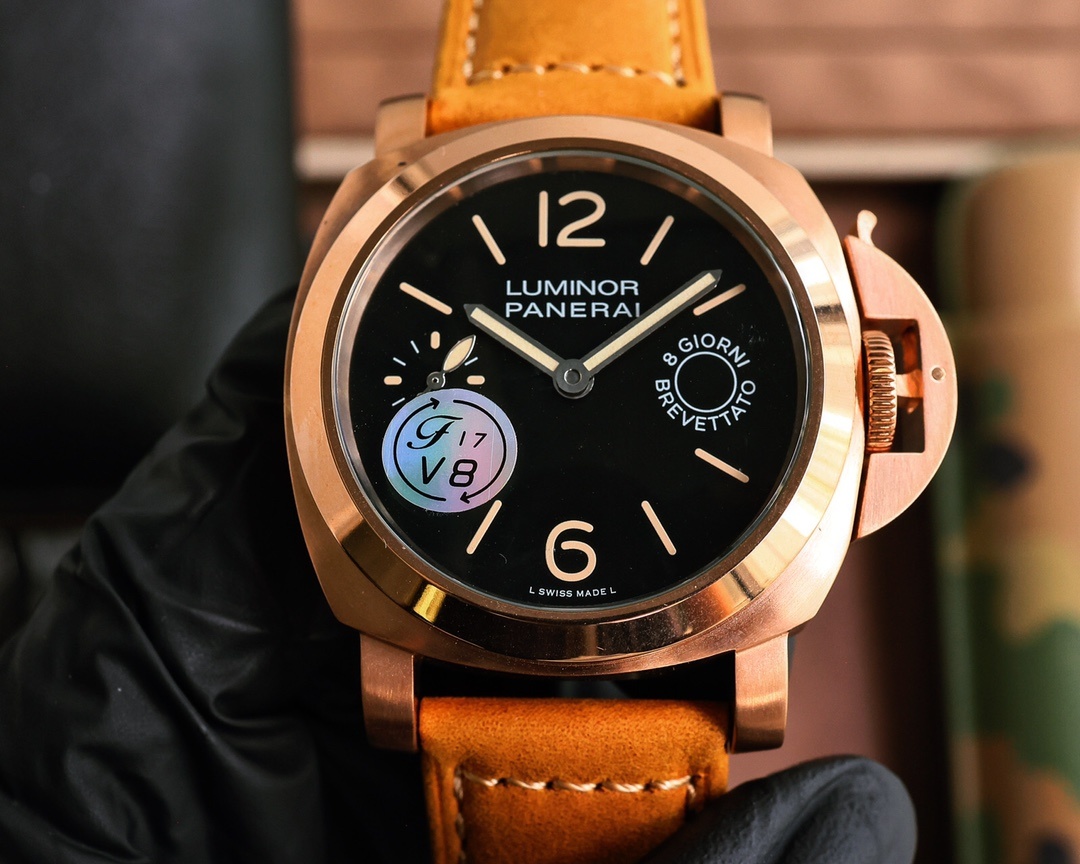 Panerai Luminor Marina 8 Days Manual-winding Black Dial 44 mm Men's Watch PAM00510(1:1 replica)