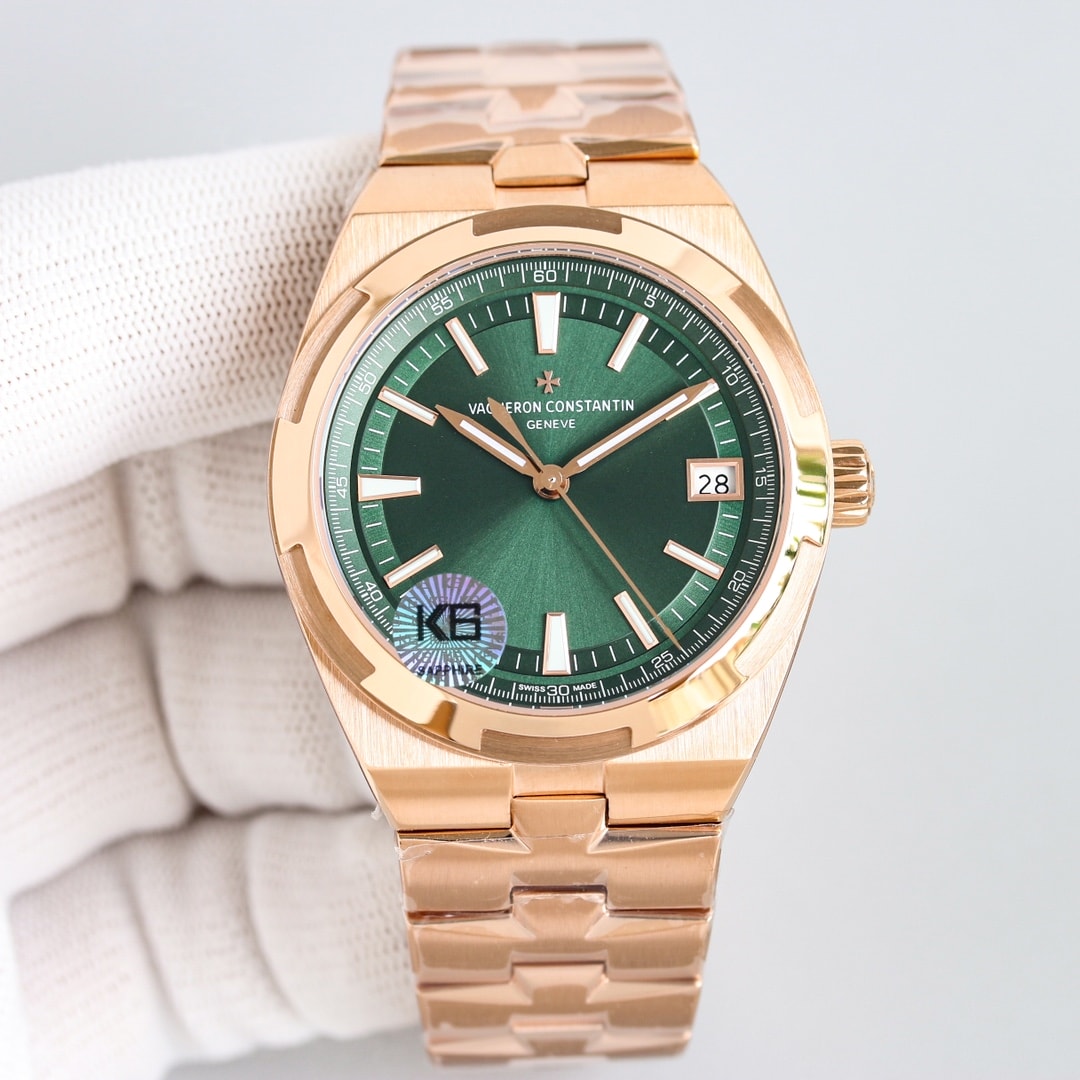 Fake Vacheron Constantin Replica Watch Overseas self-winding 41 MM PINK GOLD 4520V/210R-B967(1:1 replica)