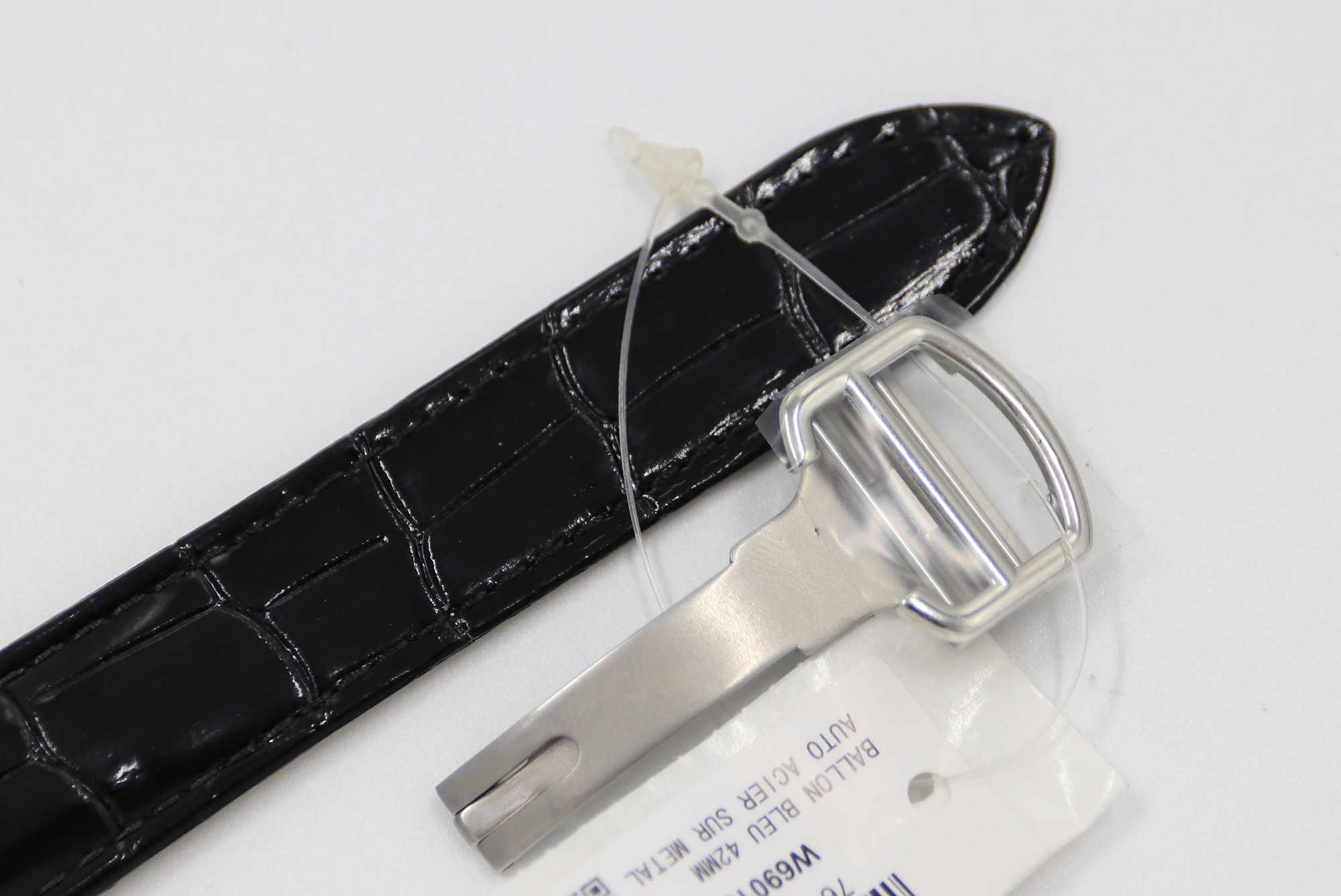 Cartier Blue Balloon Square Diamonds Full Sky Watch-White-Leather-42mm(1:1 replica)