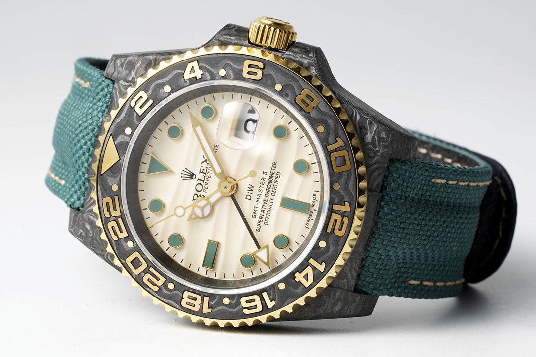 Diw New Rolex Ultra Limited Edition GMT-MASTER II-Carbon Fiber-Yellow Grey(1:1 replica)