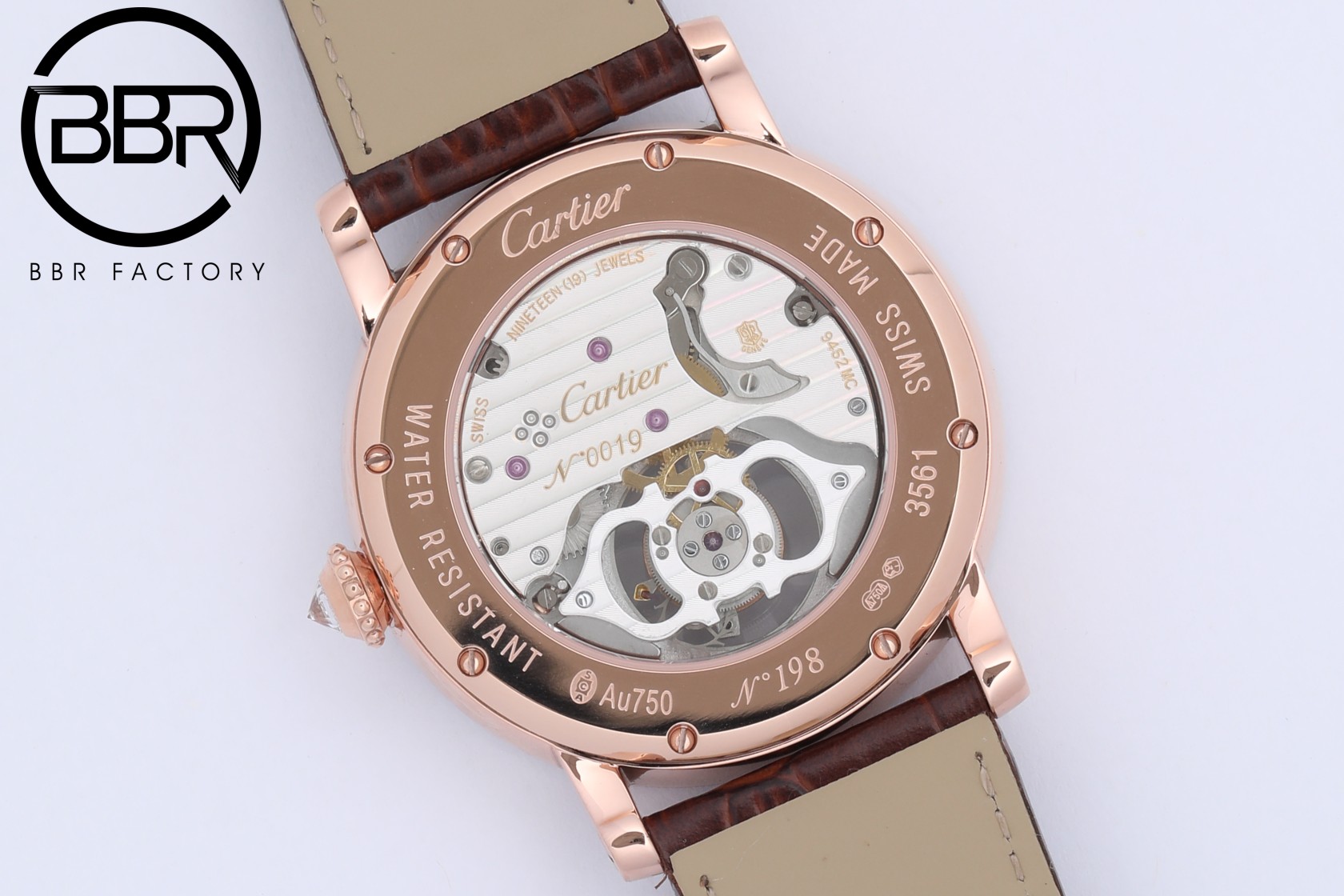 CARTER ROTONDE DE ROMA - Reference - HPI00593 - Cartier One Piece Tourbillon - Pink Gold(1:1 replica)