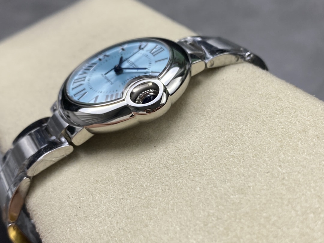 Ballon Bleu de fake cartier watch 33 mm mechanical movement with automatic winding-3KF(1:1 replica)