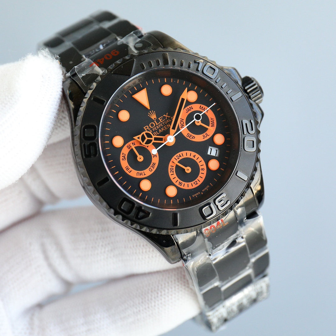 Rolex All Black Yacht Series - Versatile Limited Edition - Maximum Configuration - 40MM - Orange(1:1 replica)