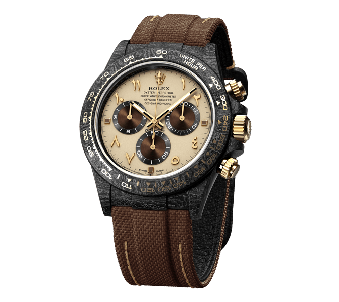 ROLEX Diw Daytona carbon desert eagle arabic 40mm oyster black(1:1 replica)