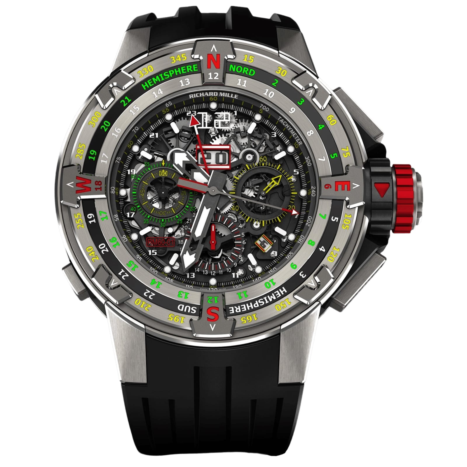 Richard Mille Replica Watch RM 60-01 Automatic Winding Flyback Chronograph Regatta 50Mm(1:1 replica)