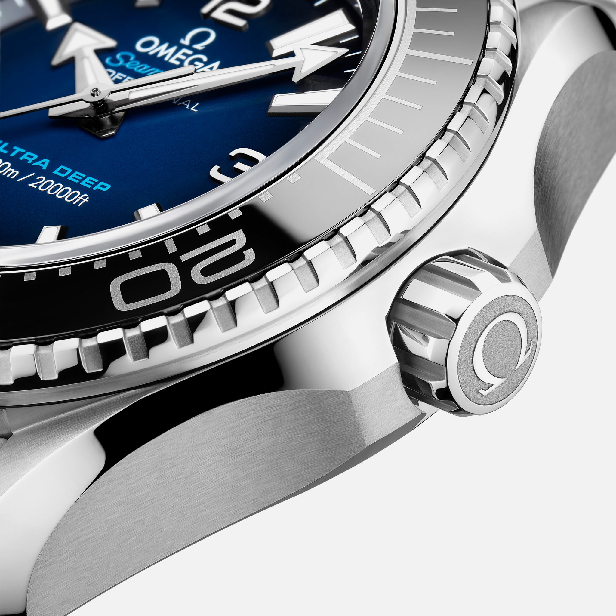 Seamaster Planet Ocean Ultra Deep Professional 6000M Co-Axial Master Chronometer 45.5mm Blue Dial On Bracelet(1:1 replica)