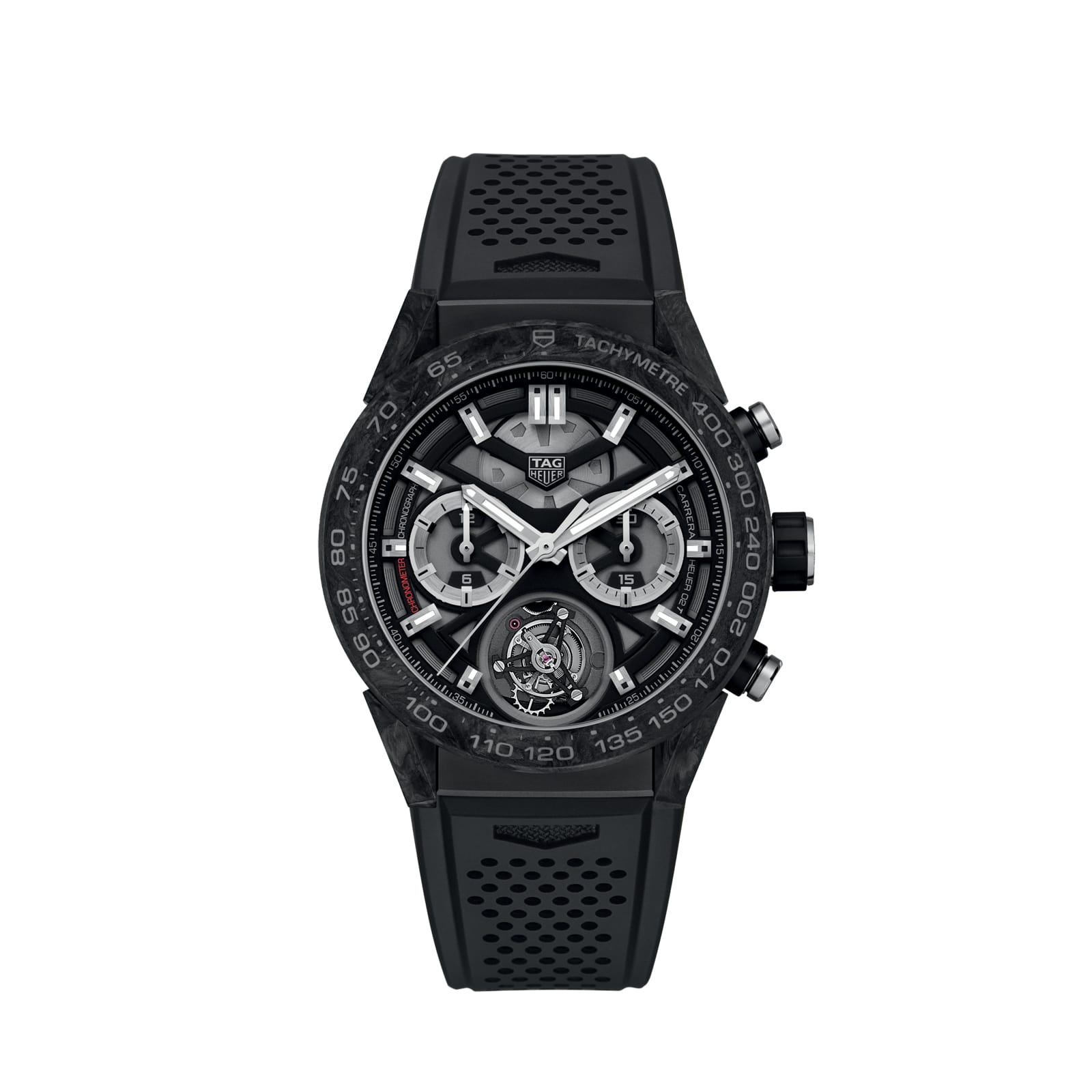 TAG Heuer Replica Watch Carrera Chronograph Tourbillon Automatic 45 mm Titanium Carbon(1:1 replica)