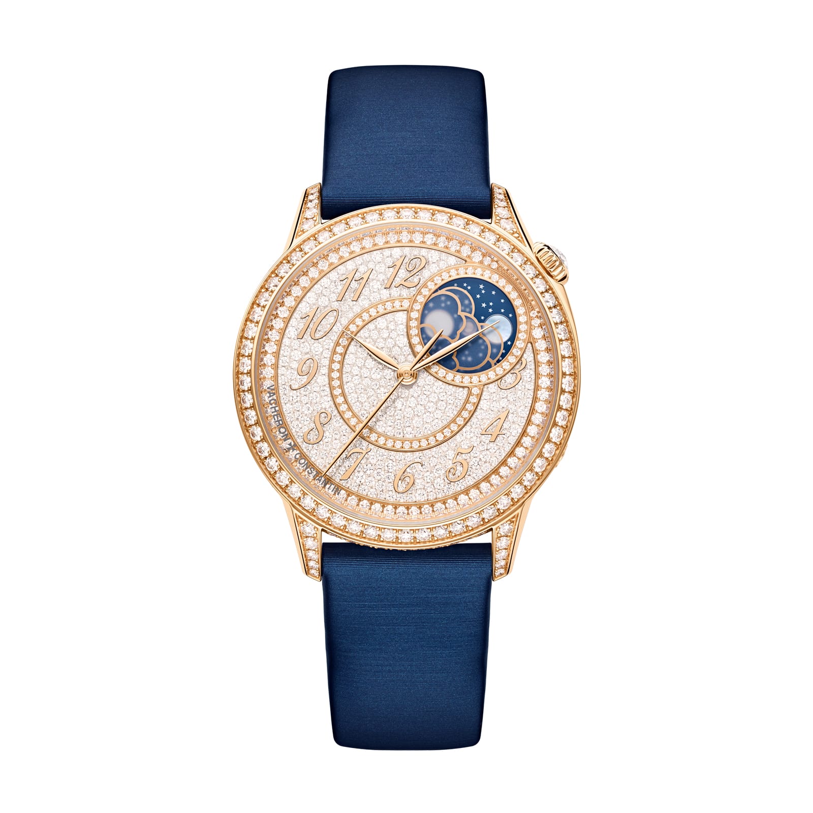 Replica Watches Fake Vacheron Constantin egerie moon phase 37 MM PINK GOLD(1:1 replica)