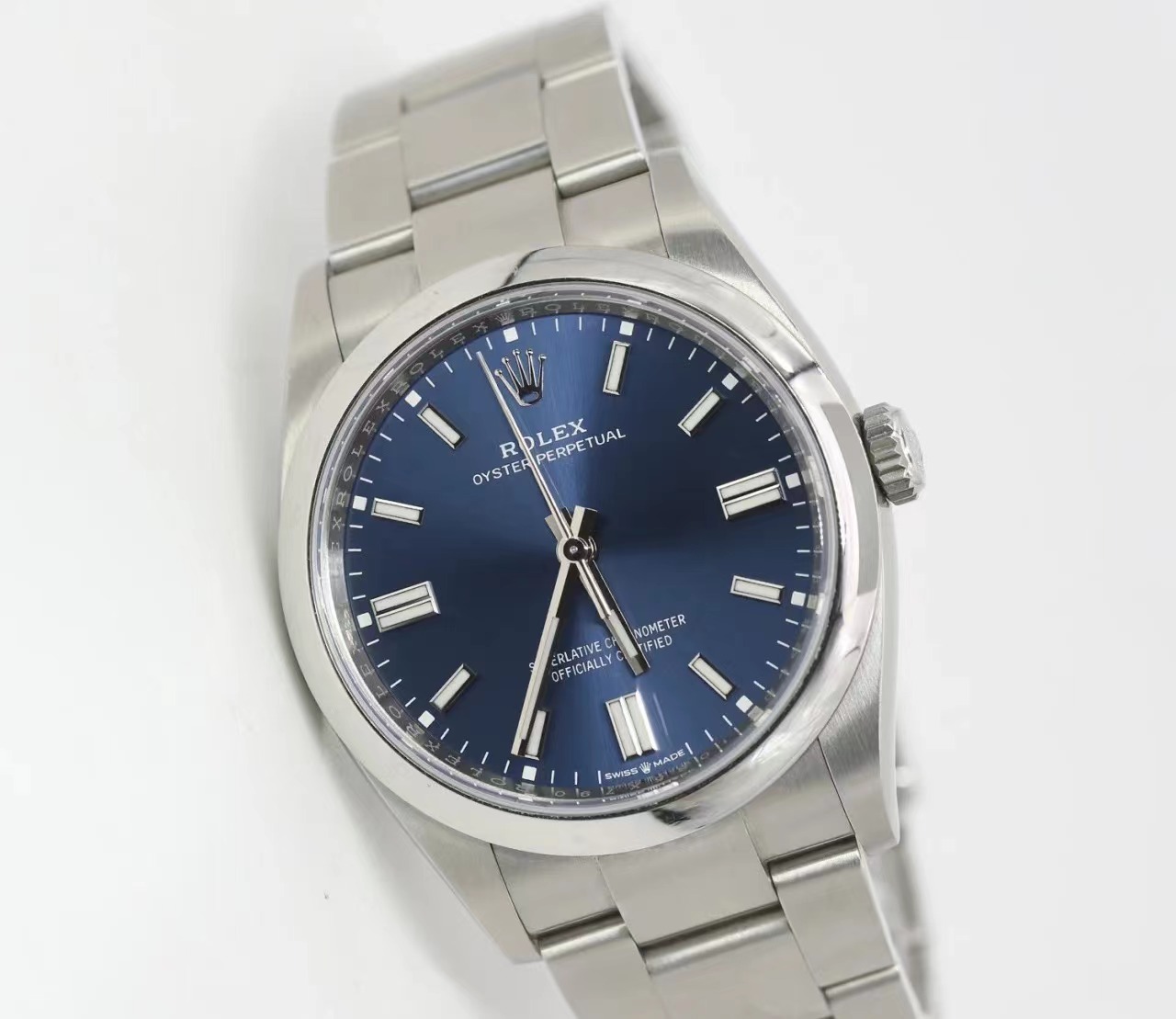 Rolex Oyster Perpetual M126000-0003 Bright Blue Dial 36MM(1:1 replica)