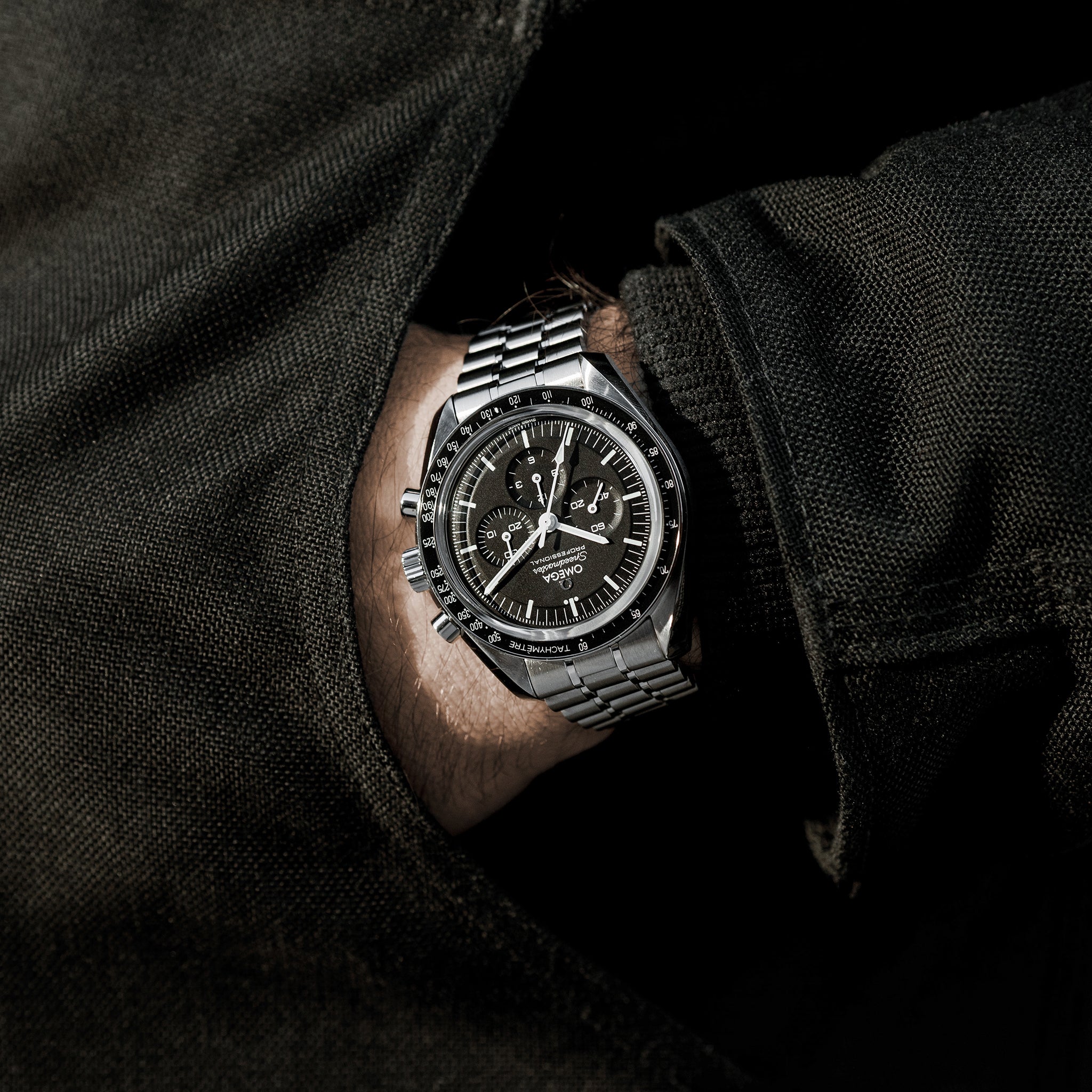 Speedmaster Moonwatch Professional Co-Axial Master Chronometer Chronograph 42mm Hesalite Crystal On Bracelet With Caliber 3861(1:1 replica)