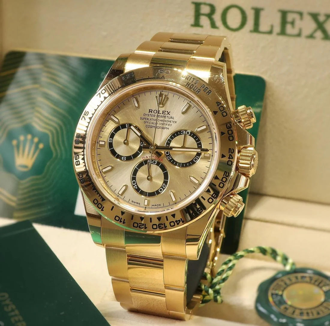 Rolex Cosmograph Daytona 40mm, 18k Yellow Gold, Ref# 126508-0005(1:1 replica)