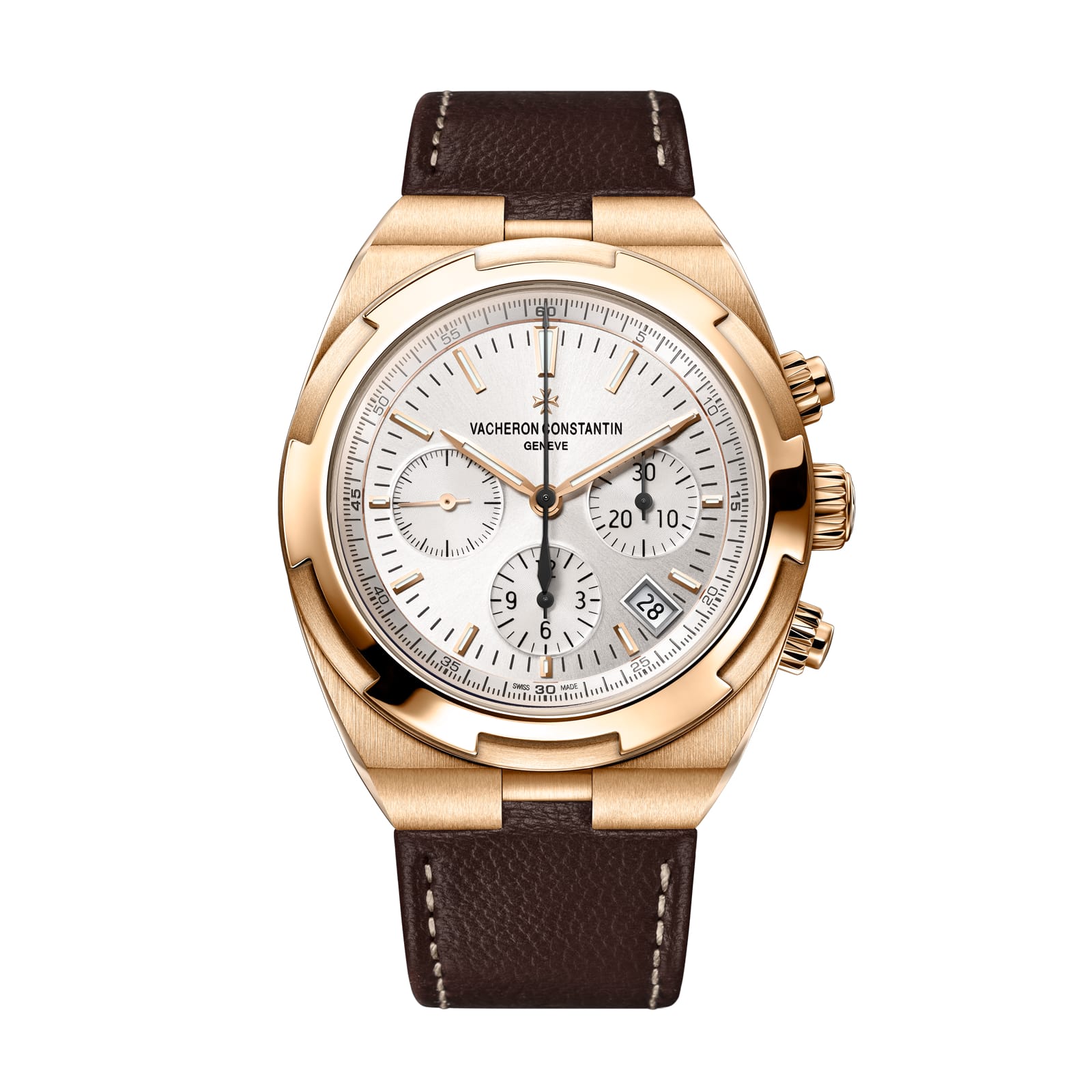 Replica Watches Fake Vacheron Constantin Overseas chronograph 42.5 MM PINK GOLD(1:1 replica)