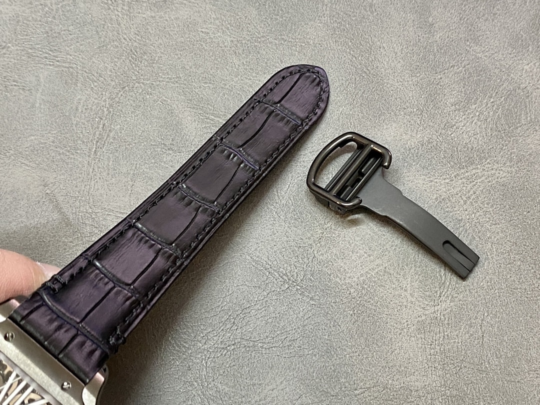 Fake Cartier watch Santos large model mechanical movement Black ADLC Steel Skeleton Dial WHSA0009 TWF(1:1 replica)