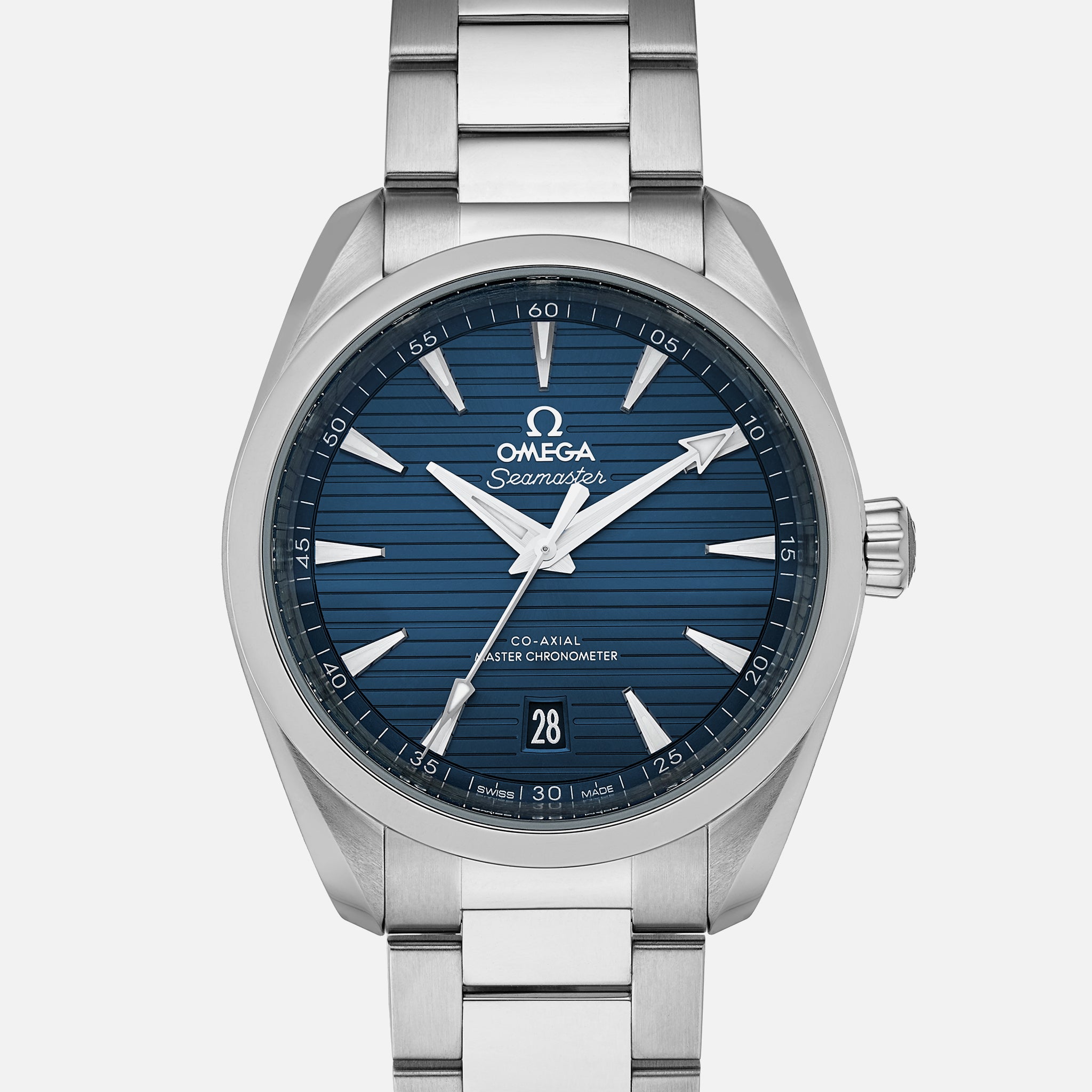 Seamaster Aqua Terra 150m Co-Axial Master Chronometer 38mm Blue Dial On Bracelet(1:1 replica)