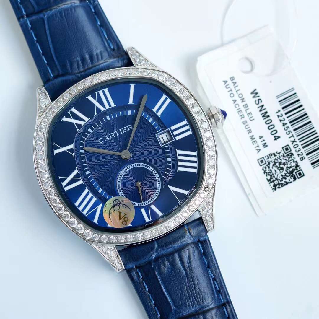 Cartier - Drive de Cartier white gold and diamonds - 40mm(1:1 replica)