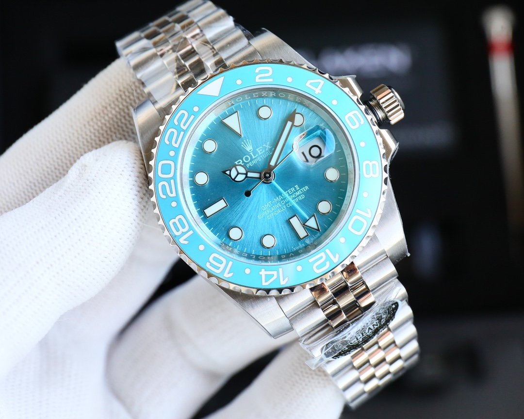 Blaken Rolex GMT-Master II Stainless Steel 40mm Tiffany Blue Watch 126710BLNR(1:1 replica)