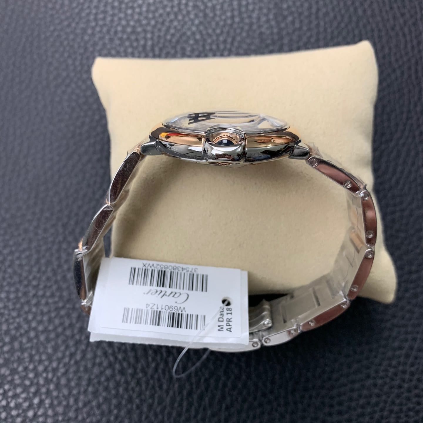 Fake Cartier Watch Ballon Bleu de Cartier Stainless Steel/Rose Gold 36mm Silver Dial W2BB0033 mechanical movement 3KF(1:1 replica)