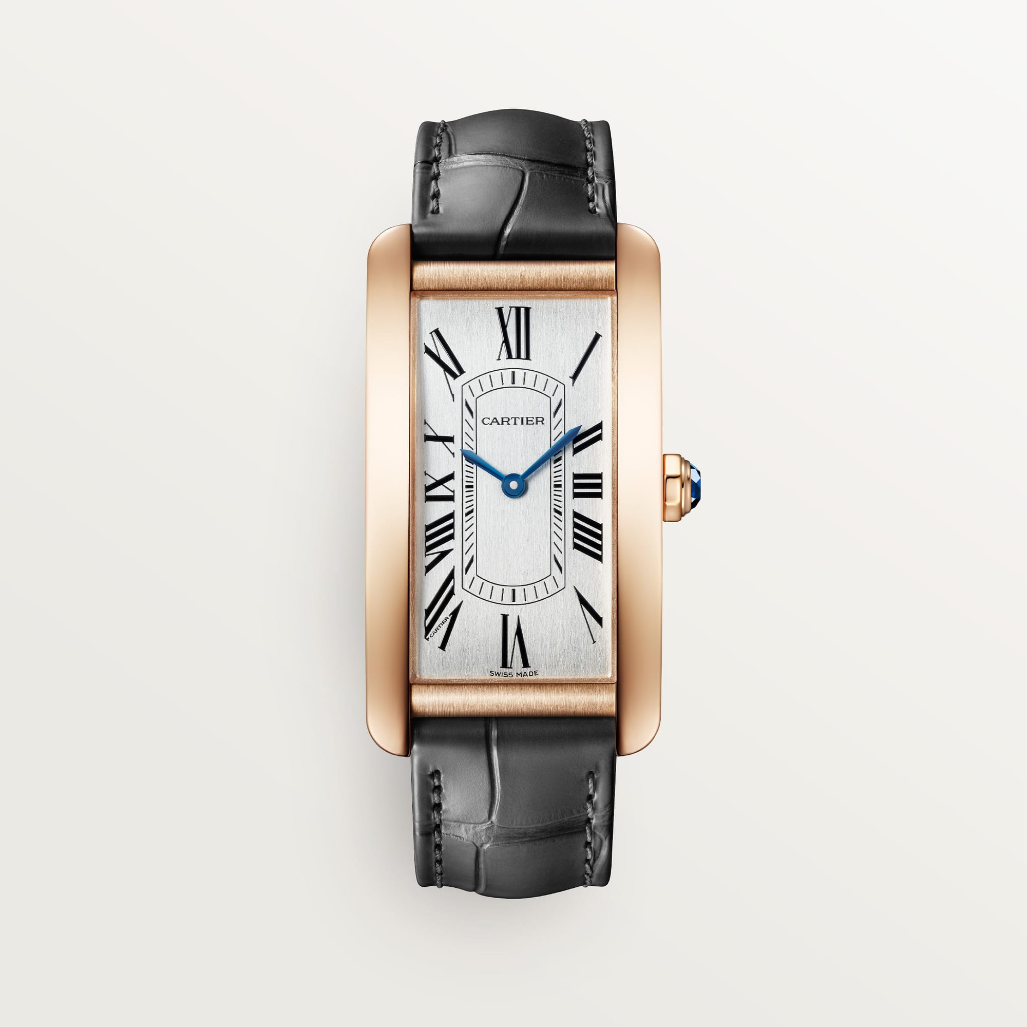 fake cartier watch Tank Americaine large model mechanical movement with automatic winding(1:1 replica)