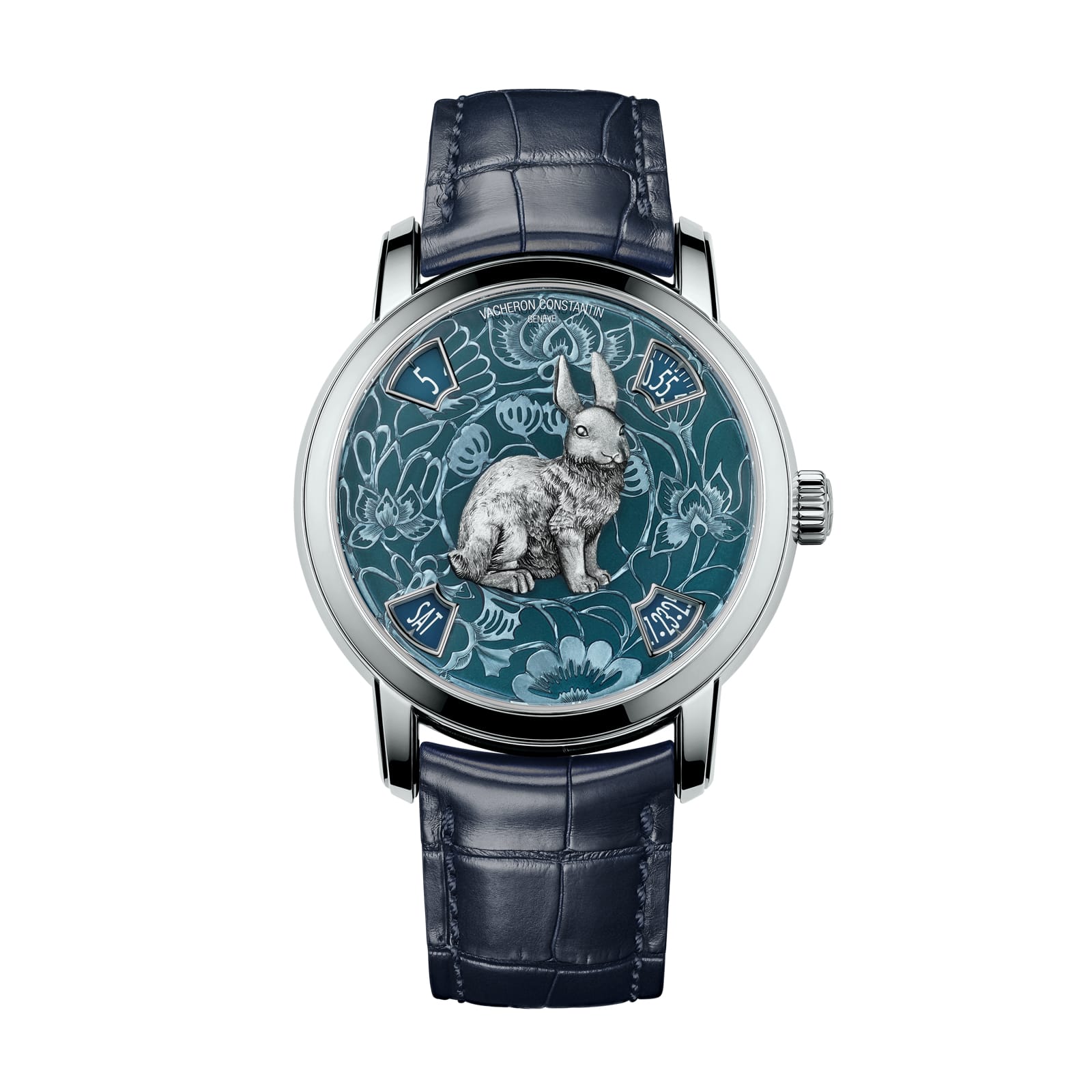 Replica Watches Fake Vacheron Constantin Metiers d'Art The legend of the Chinese Zodiac – year of the rabbit Limited edition 40 MM PLATINUM(1:1 replica)