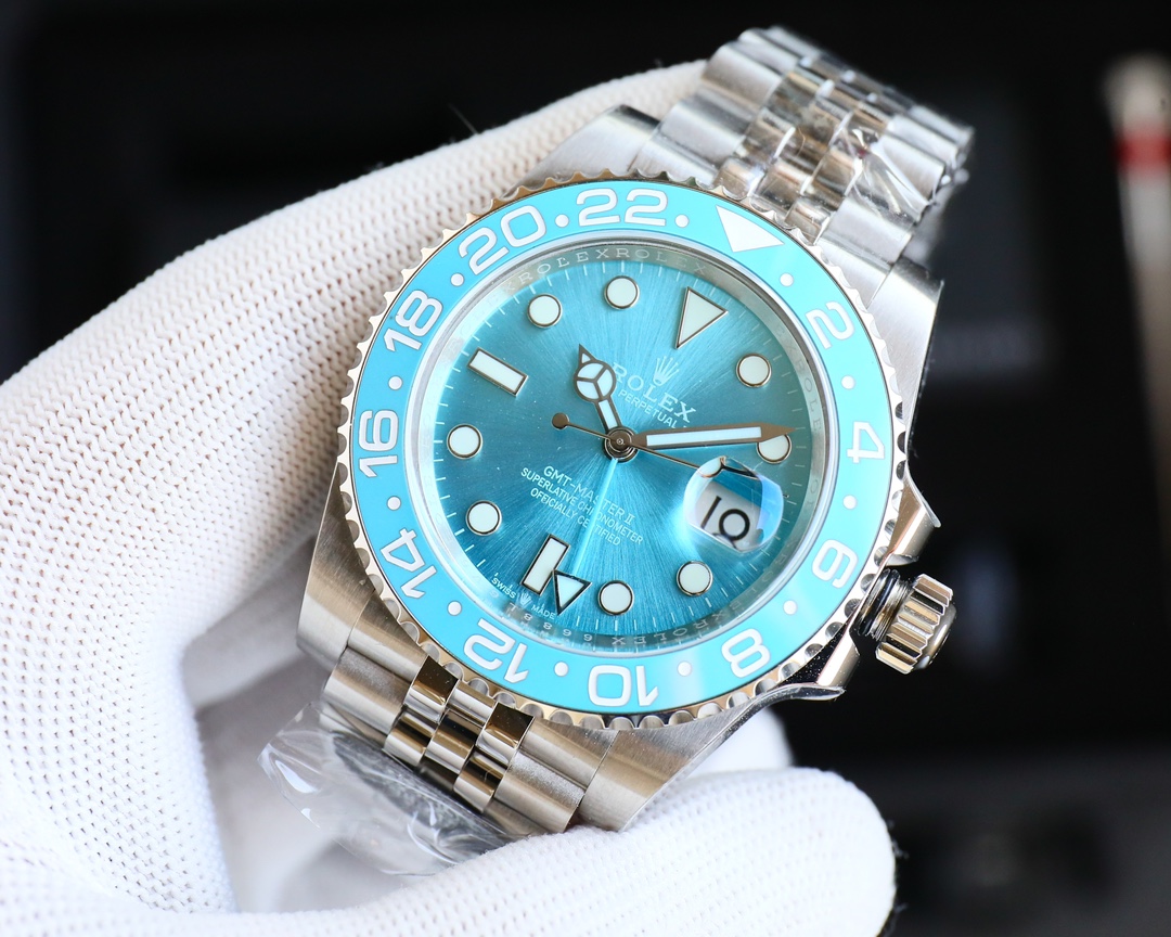 Blaken Rolex GMT-Master II Stainless Steel 40mm Tiffany Blue Watch 126710BLNR(1:1 replica)