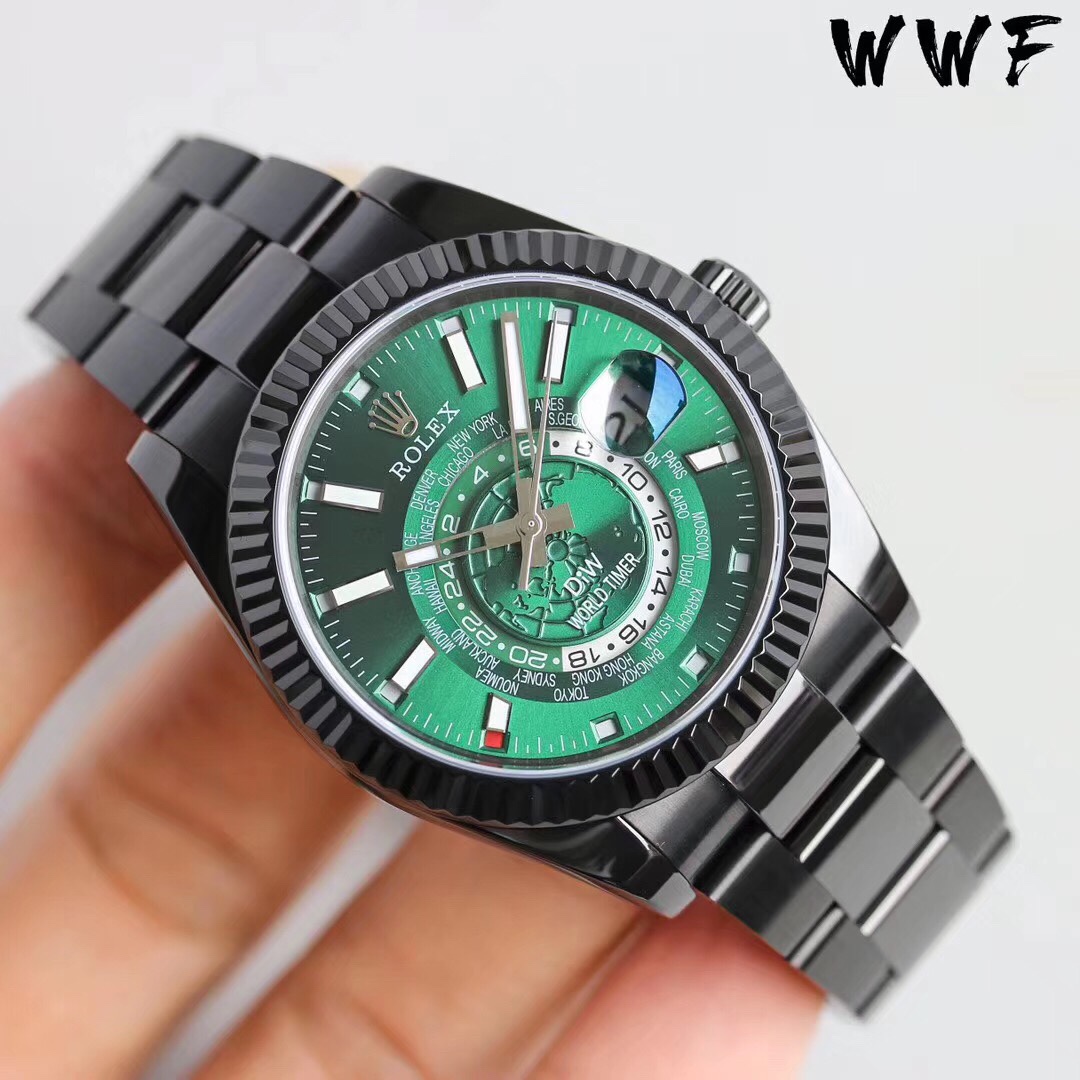 Rolex Skywalker ROLEX Series - DIW Modified - 40MM - Green(1:1 replica)