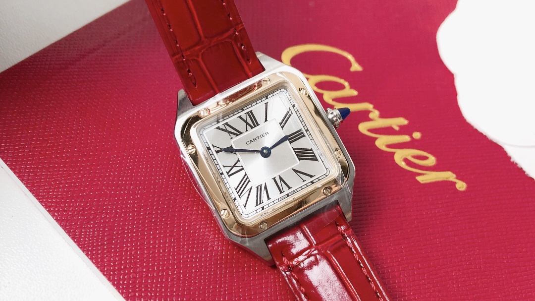 Santos Demoisell Santos Collection - Stainless Steel Mini Model Red(1:1 replica)