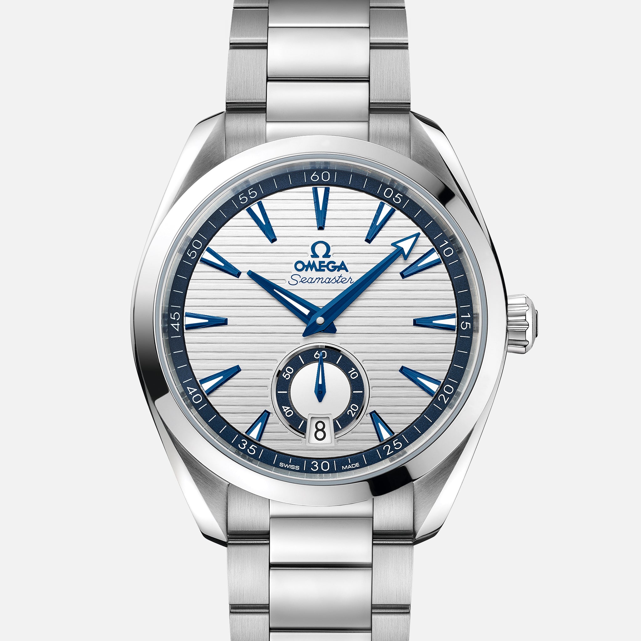 Seamaster Aqua Terra 150M Co?Axial Master Chronometer Small Seconds 41mm Silver Dial On Bracelet(1:1 replica)