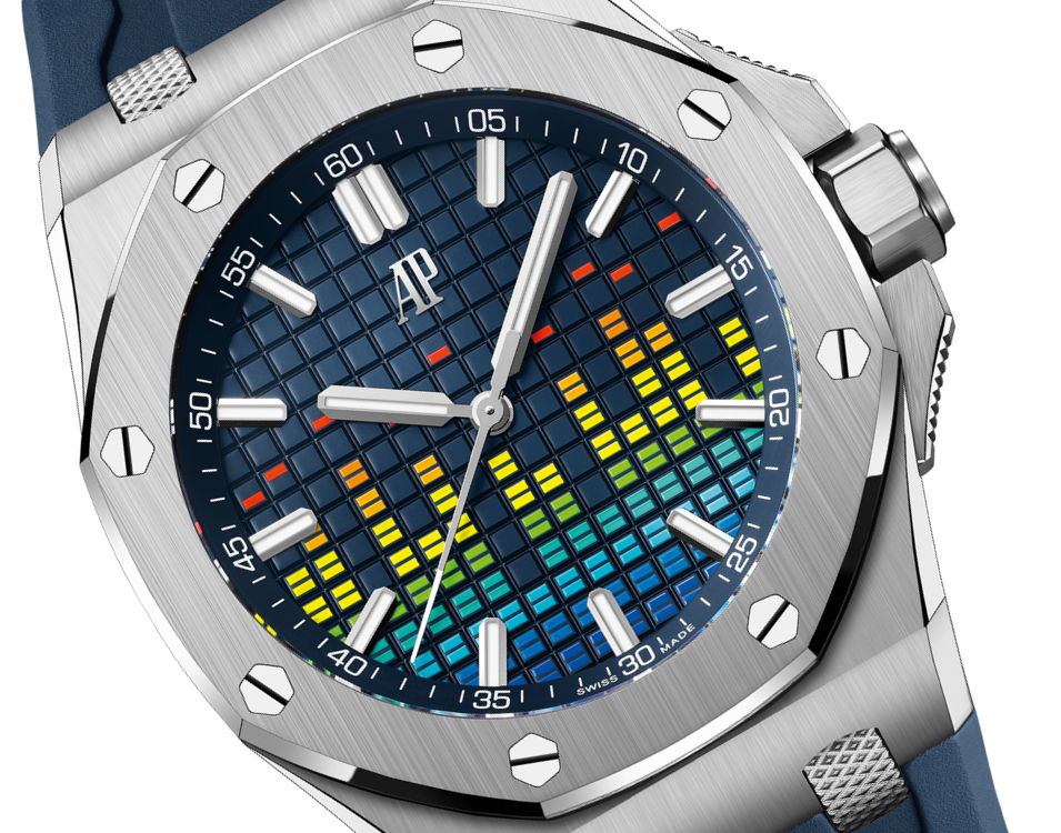 Audemars Piguet Royal Oak Offshore Selfwinding Music Edition Blue Ref. 15600TI.OO.A343CA.01(1:1 replica)