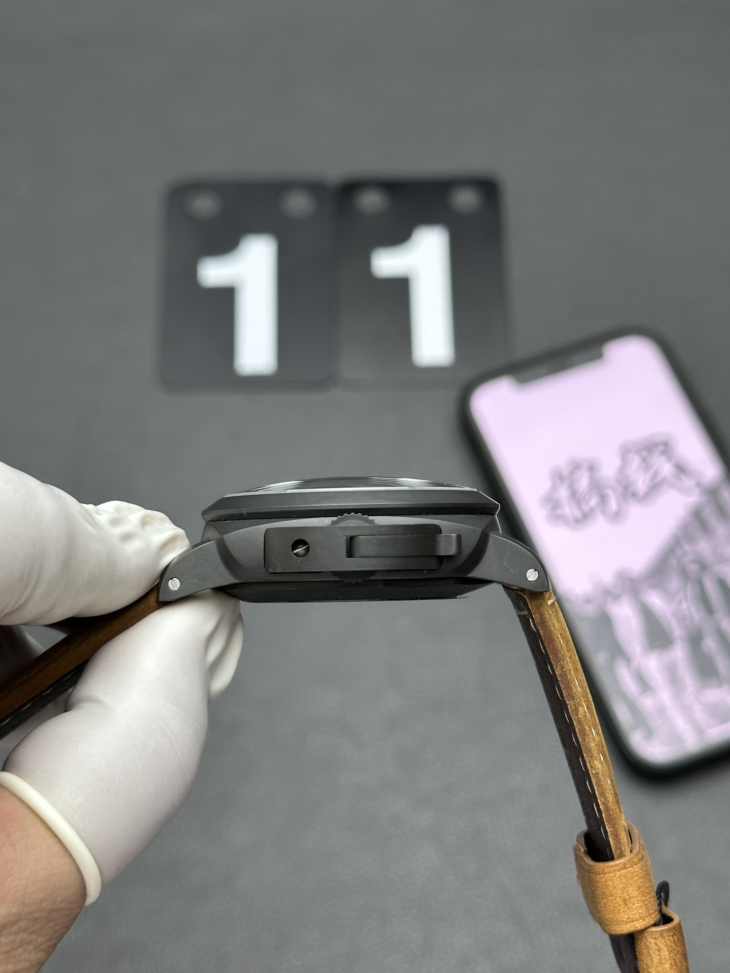 Panerai Luminor 1950  Automatic Black Ceramic - Leather Strap  PAM00441(1:1 replica)