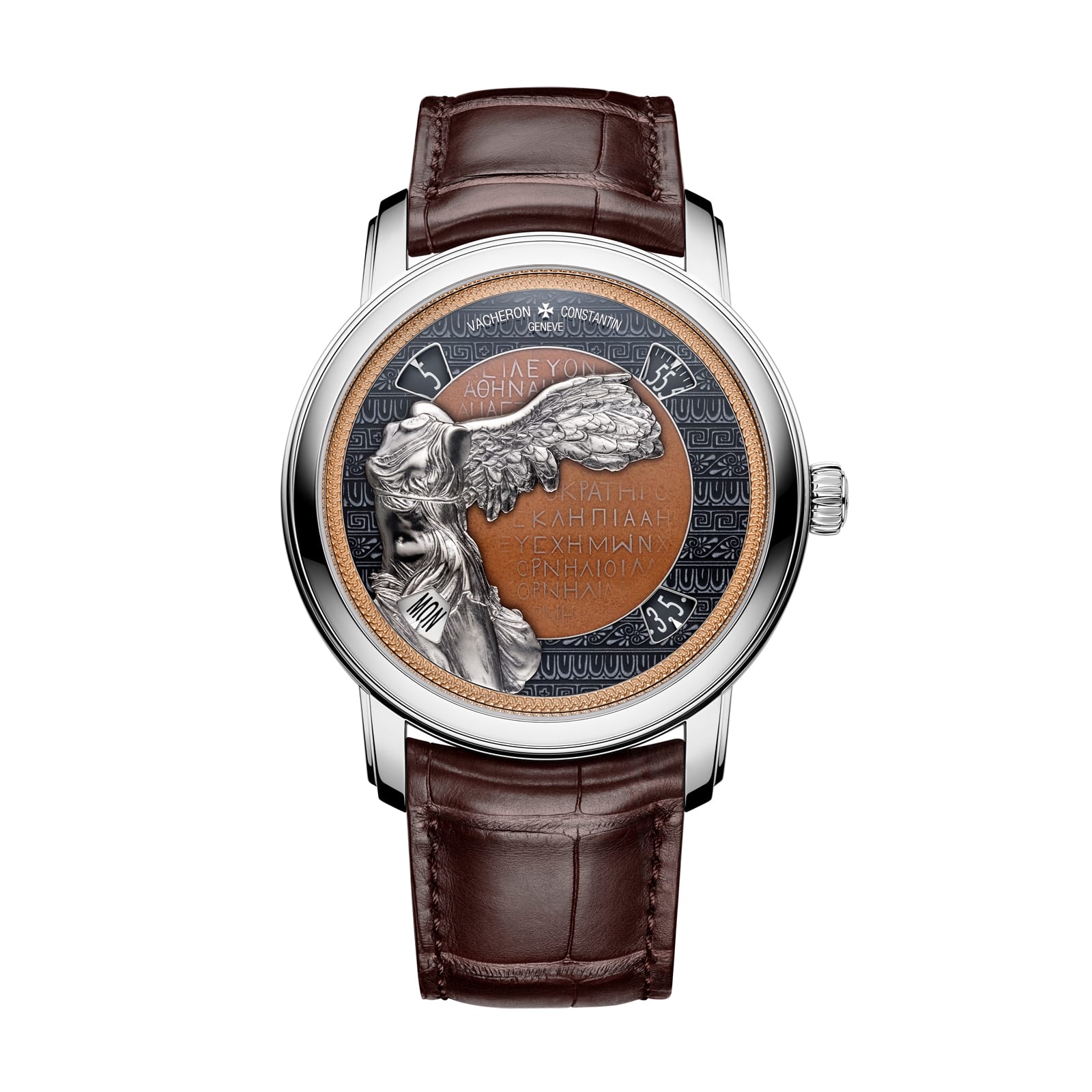 Replica Watches Fake Vacheron Constantin Metiers d'Art Tribute to great civilisations – Victoire de Samothrace Limited edition 42 MM WHITE GOLD(1:1 replica)